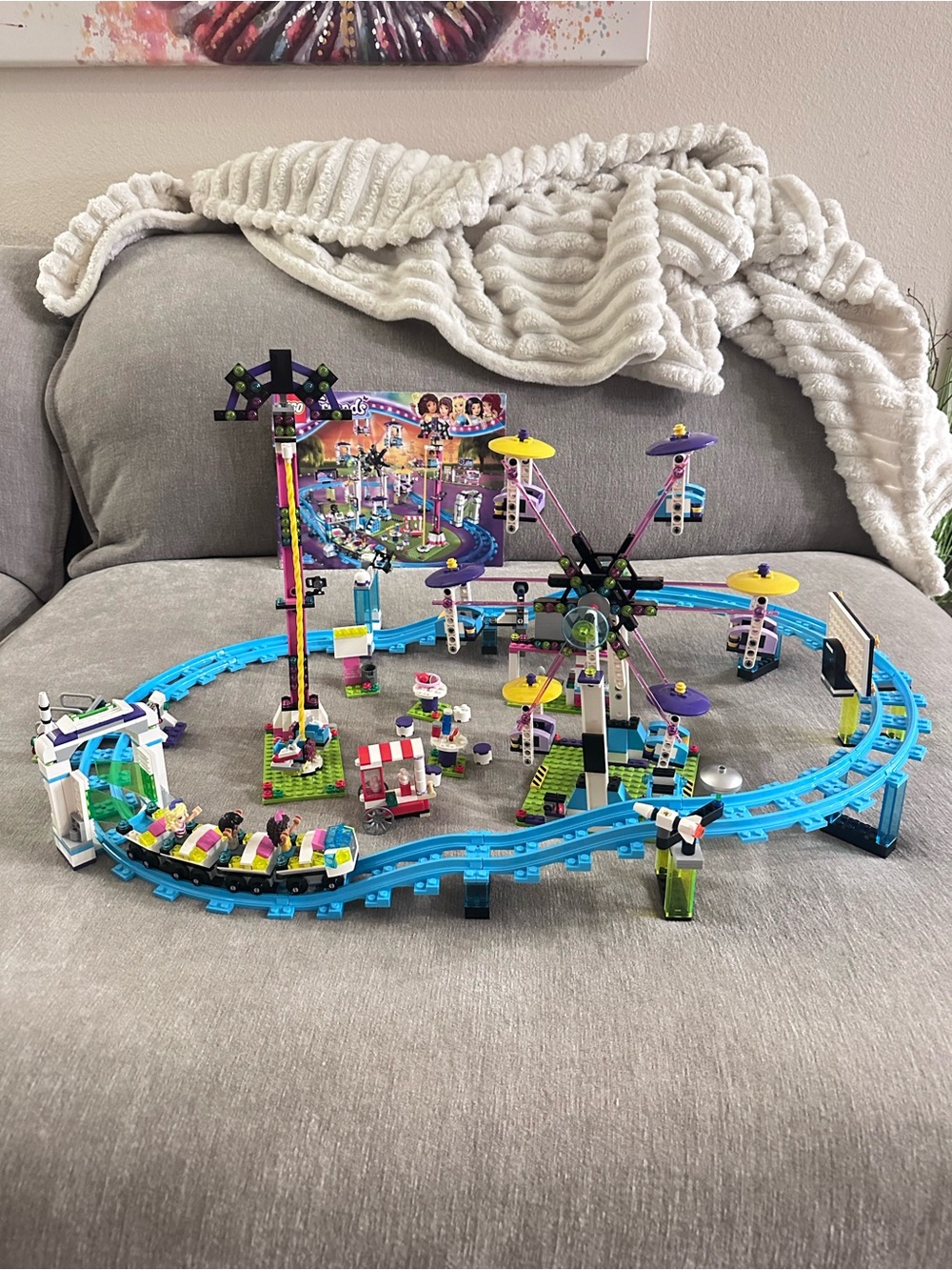 LEGO Friends 41130 Roller Coaster Amusement Park Ferris Wheel Drop Ride Playset